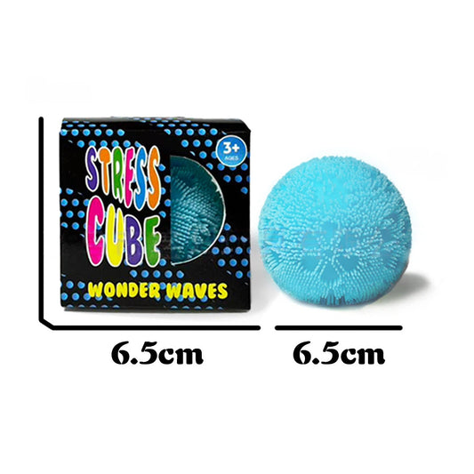 Stress Cube Fuzz Ball Wonder Wave Squishy Toy