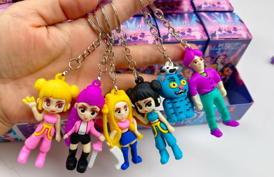 KPOP Demon Hunter Girl Group Advent Calendar 24pcs Blind Box Silicone Keychain Set