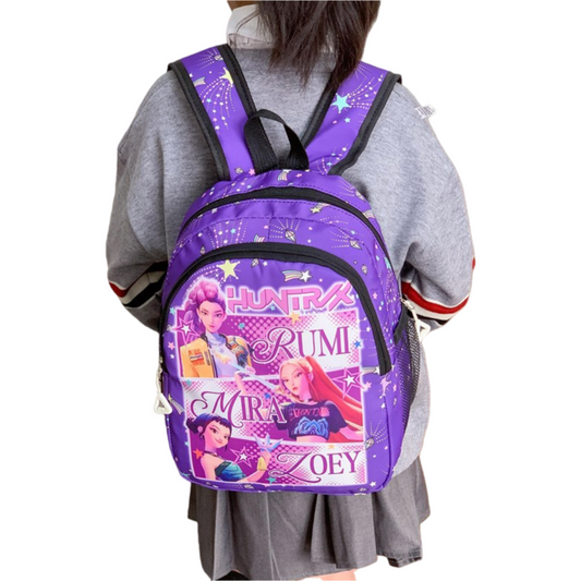 K-Pop Demon Hunters Cartoon Backpack Cute Kindergarten School Bag for Boys & Girls