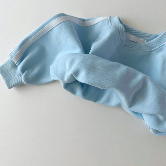 Boys Two Piece Outfit Set | Long Sleeve Pullover Top & Shorts Casual Matching Set