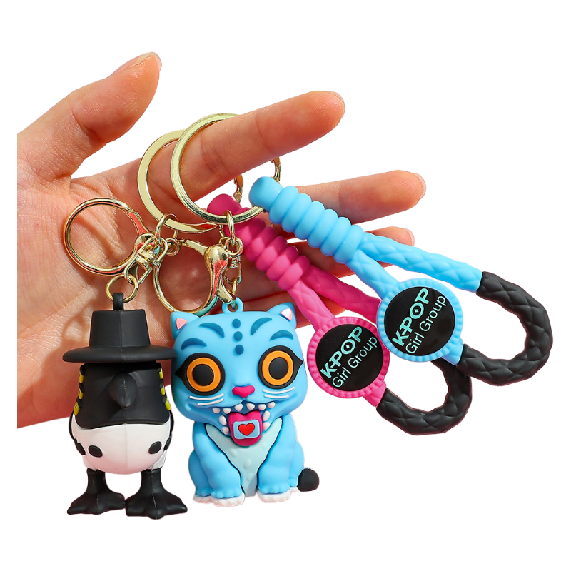 K-Pop Demon Hunters PVC Silicone Keychain Backpack Charm Trendy Merchandise