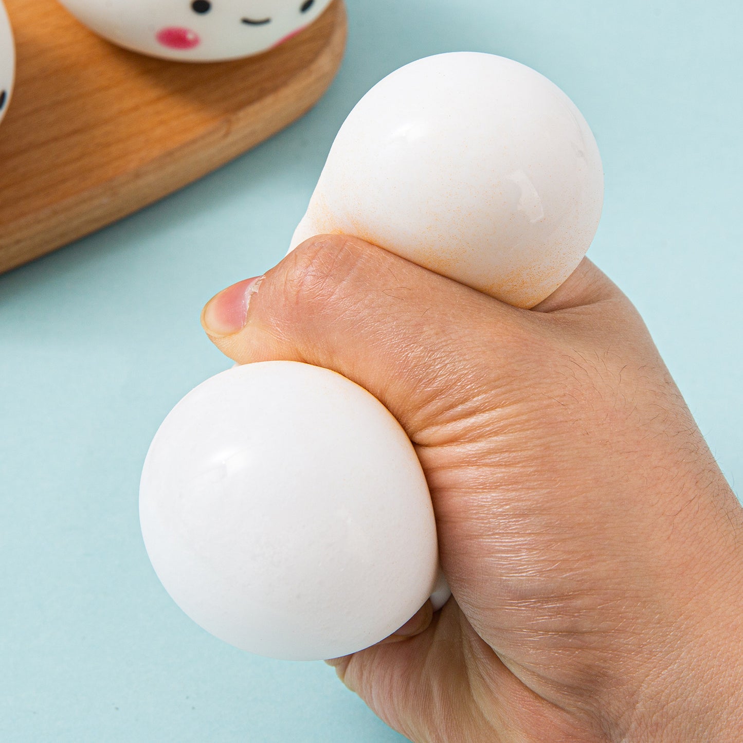 Simulation Emoji Steamed Stuffed Bun Squishy Toy Slow Rising Stress Relief Squeeze Toy