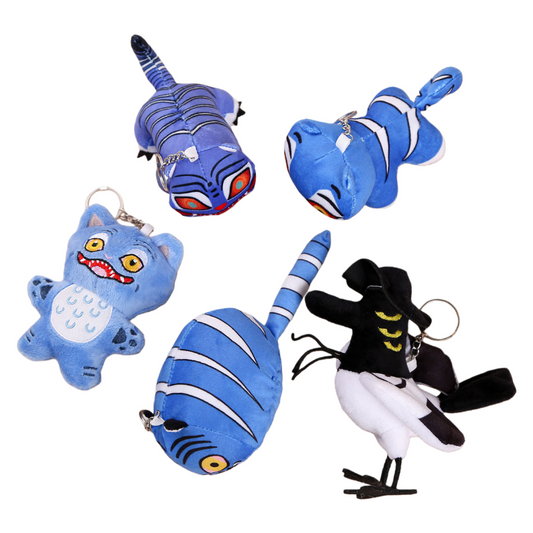 K-Pop Demon Hunters Tiger & Bird Plush Keychain Backpack Charm Stuffed Toy Accessory