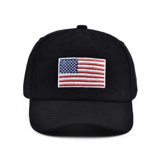 Kids American Flag Embroidered Baseball Cap Cotton Hat
