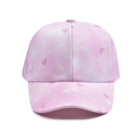 Kids Girl's Tie Dyed Print Baseball Cap Cotton Hat For Trips