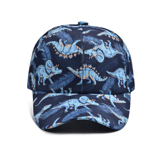Kids Boy's Dino Print Baseball Cap Cotton Hat