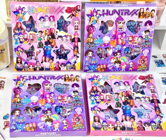 Cartoon Demon Hunters Boxed Stickers – Rich Designs, Pre-Cut Creative DIY Journal Stickers