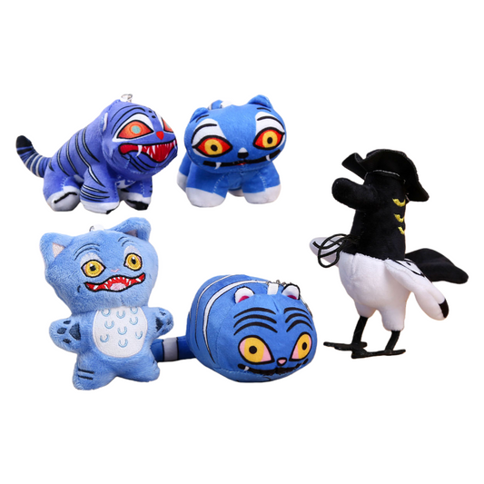 K-Pop Demon Hunters Tiger & Bird Plush Keychain Backpack Charm Stuffed Toy Accessory