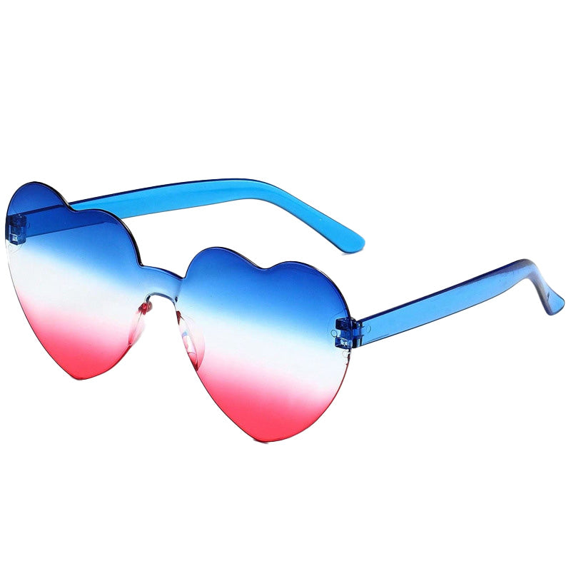 Kids Star Heart Shape Sunglasses Patriotic Multi color