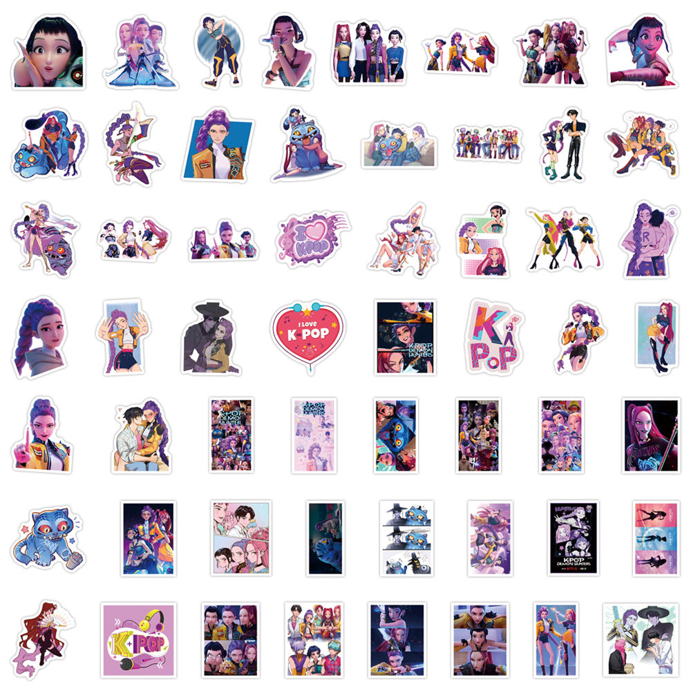 KPOP Demon Hunters Saja Boys Stickers Character Decals DIY Scrapbooking & Craft Supplies