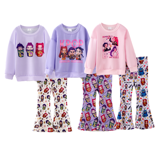 2025 Fall Winter Kpop Demon Hunter Popular Pant Set Collection