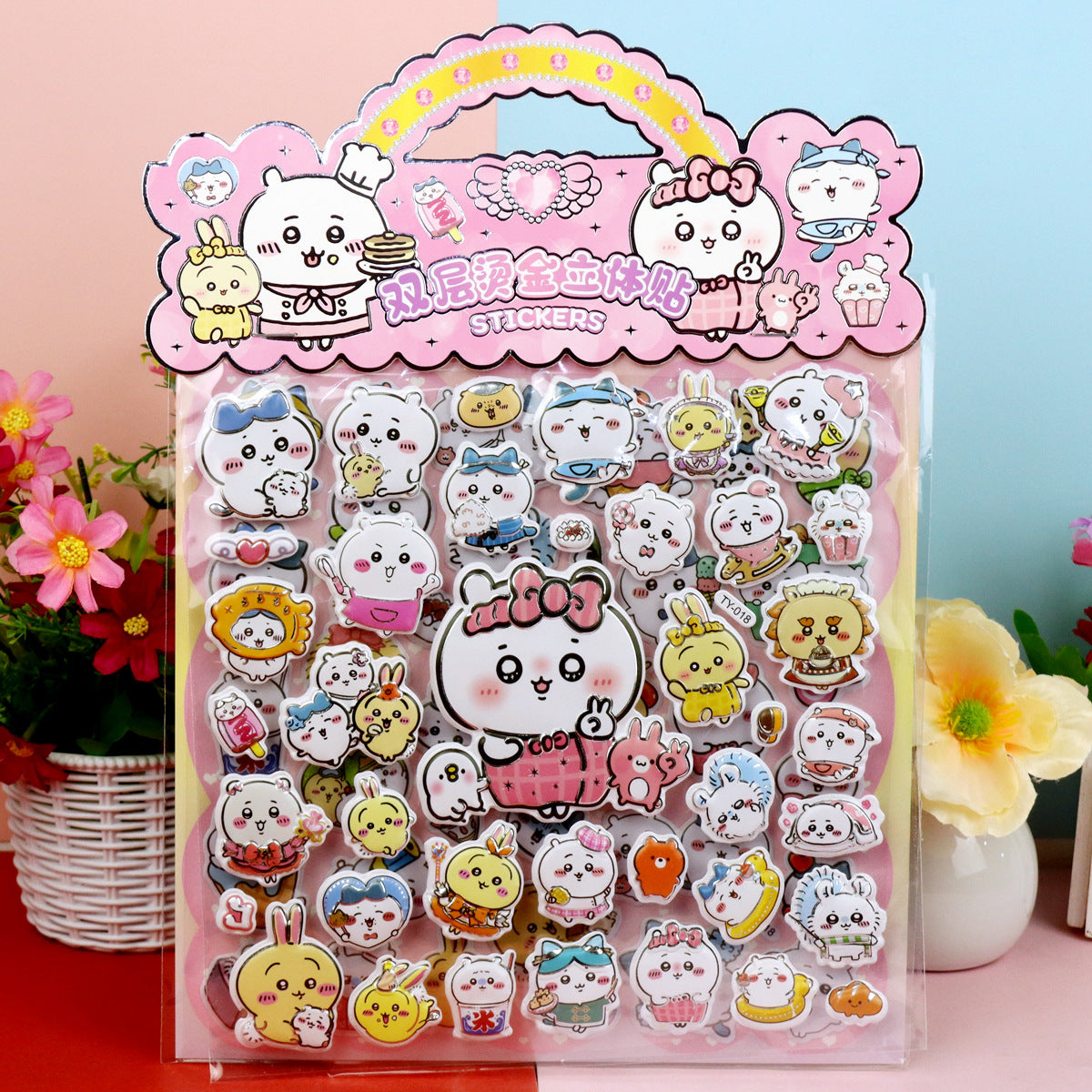 Cartoon Character 3D Puffy Stickers Kids Cartoon Layered DIY Anime Movie Merchandise Stickers