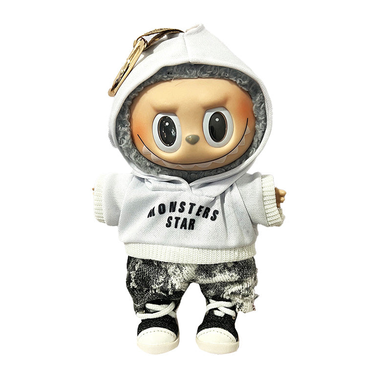 17cm Labubu Doll Clothes Outfit Set Changeable Costume