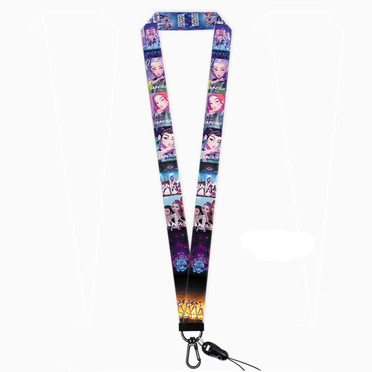 K-Pop Demon Hunters Printed Lanyard Phone Strap ID Card Badge Holder Trendy Merch Accessory