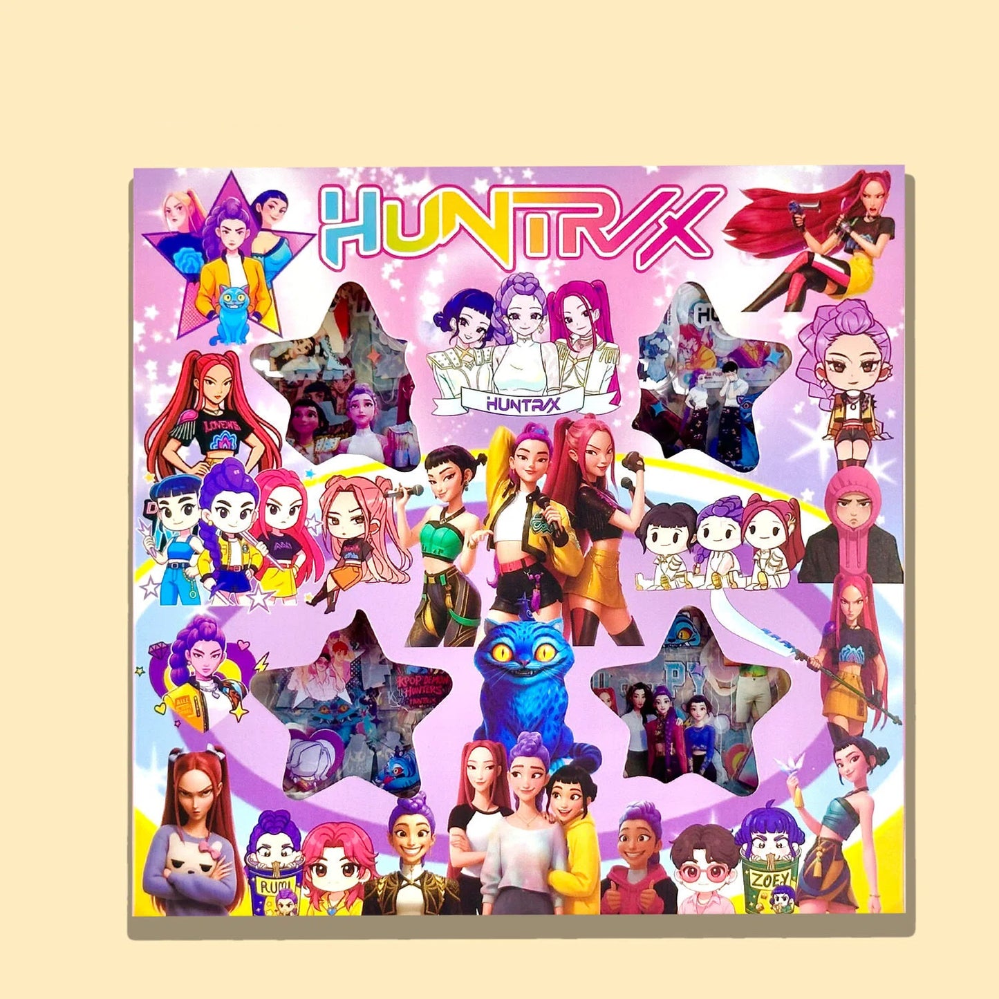 Cartoon Demon Hunters Boxed Stickers – Rich Designs, Pre-Cut Creative DIY Journal Stickers