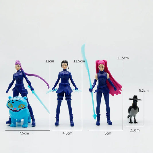 K-Pop Demon Hunters Saga Boy Group Tiger Blind Box Figures – 2–4.5 Inch Mini Collectible Model Ornaments
