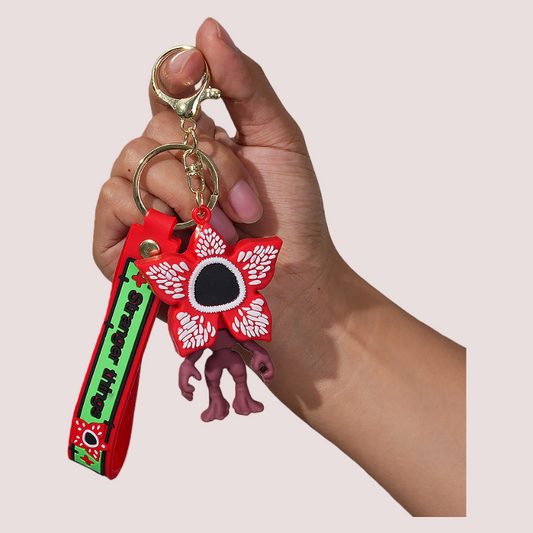 Stranger 80s Supernatural TV-Inspired Retro Sci-Fi Character Silicone Keychain