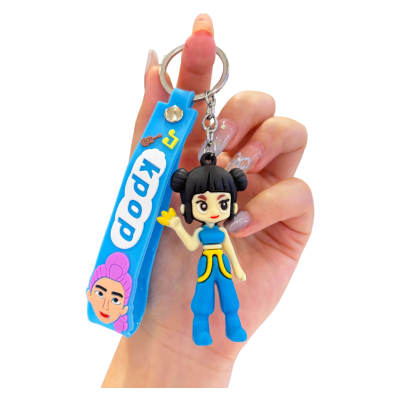 KPOP Demon Hunters Tiger Silicone Keychain Plush-Inspired Bag Charm & Accessory