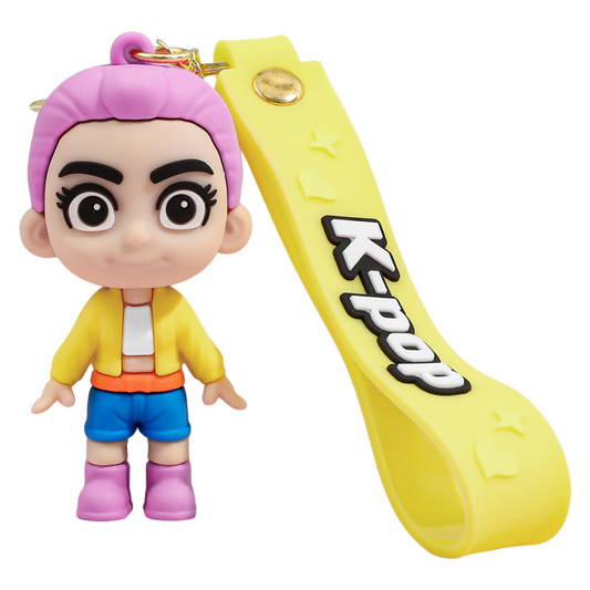 K-Pop Demon Hunters PVC Silicone Keychain Backpack Charm Trendy Merchandise Gifts