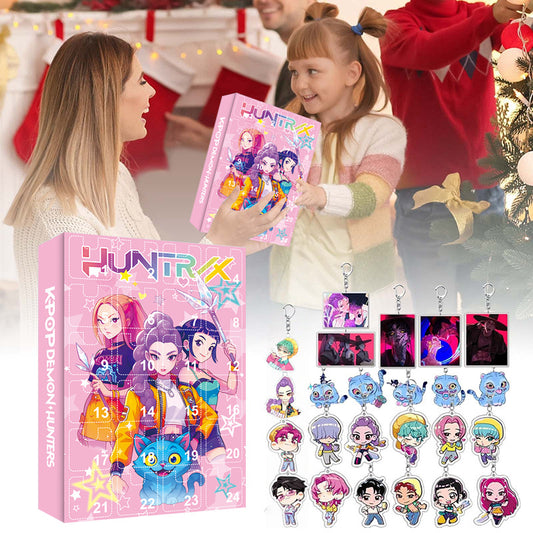 K-POP Demon Hunters Keychain Advent Calendar Blind Box Acrylic Car Keychain Ornament