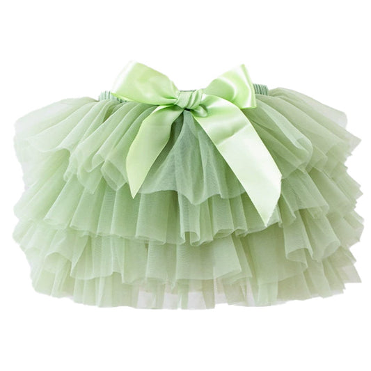Toddler Girls Summer Colorful Tulle Skirt With Matching Accessory