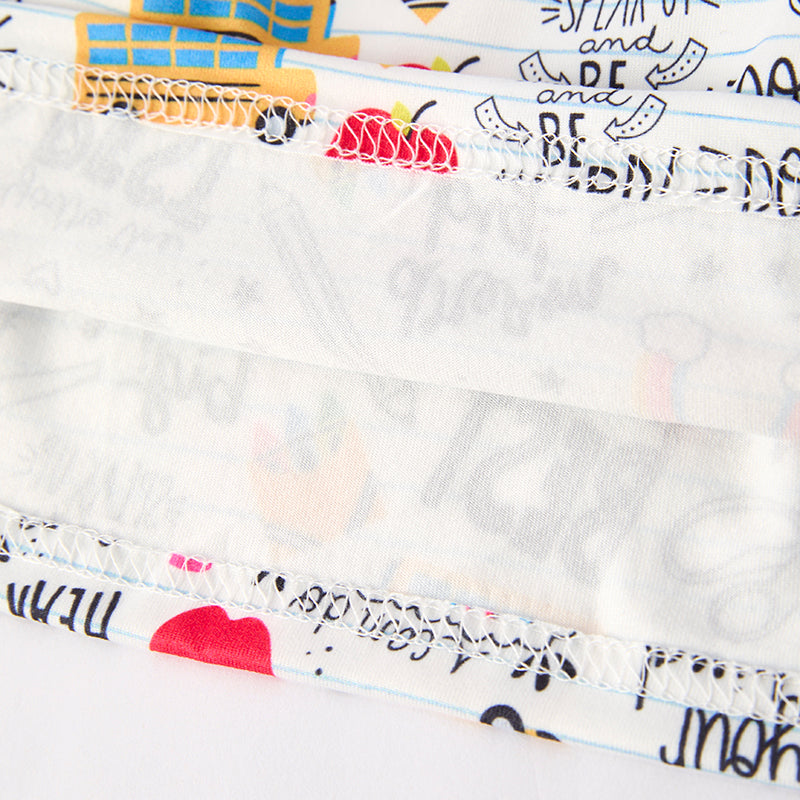 Girls Summer Back To School Rainbow Sleeveless Dress