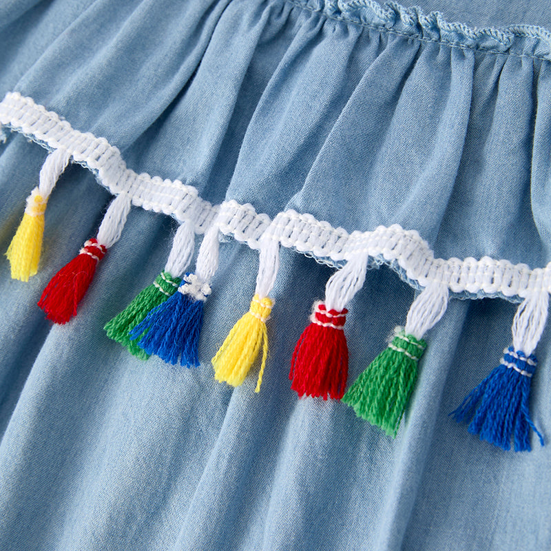 Girls Back To School HOMEWORK Applique Dress