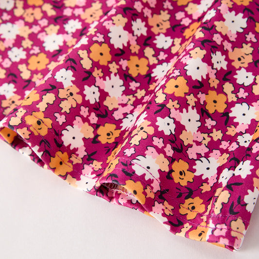 Girls Halloween Boo Ghost Embroidery Floral Pant Set