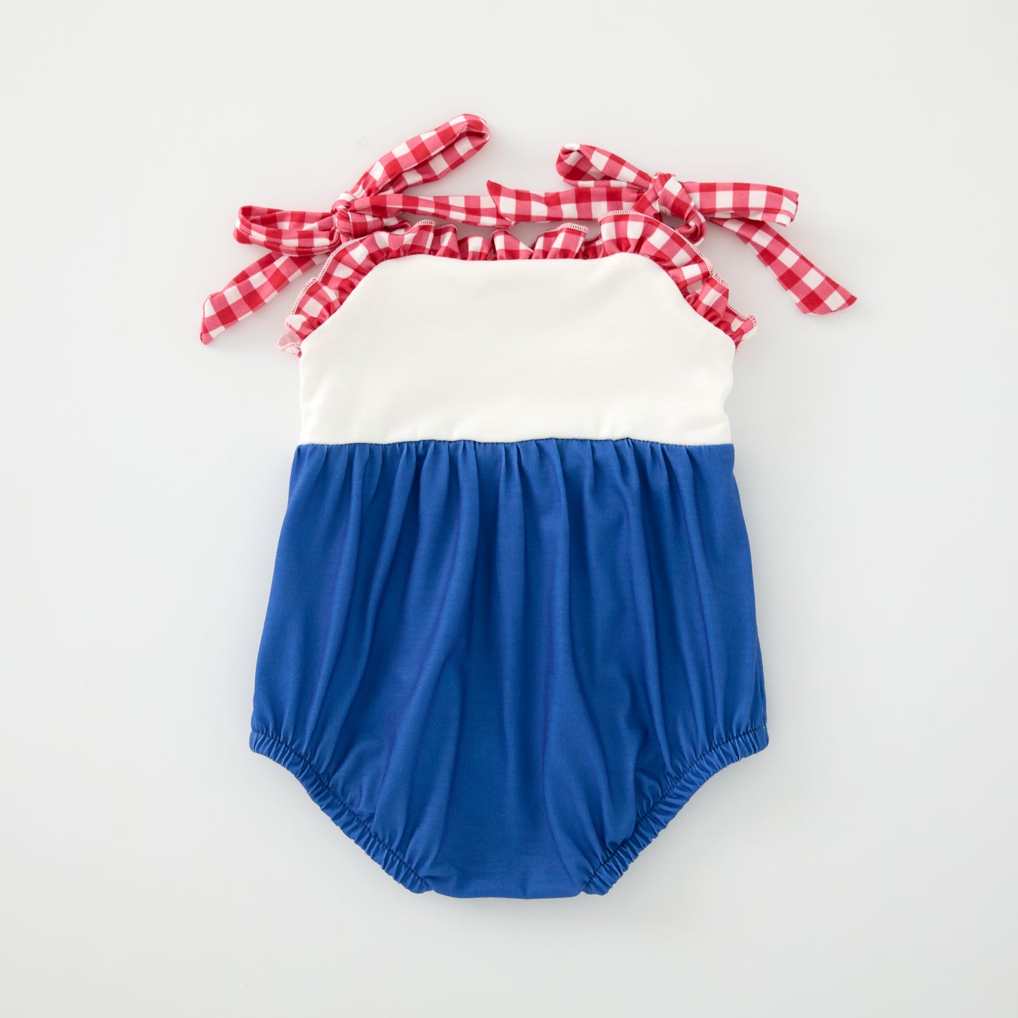 Siblings July 4th Flag Bow Embroidered Matching Clothes
