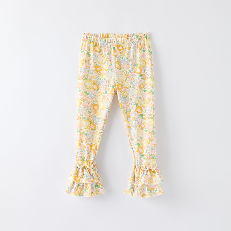 Girls Fall Thanksgiving Scarecrow Applique Top+Pant Set