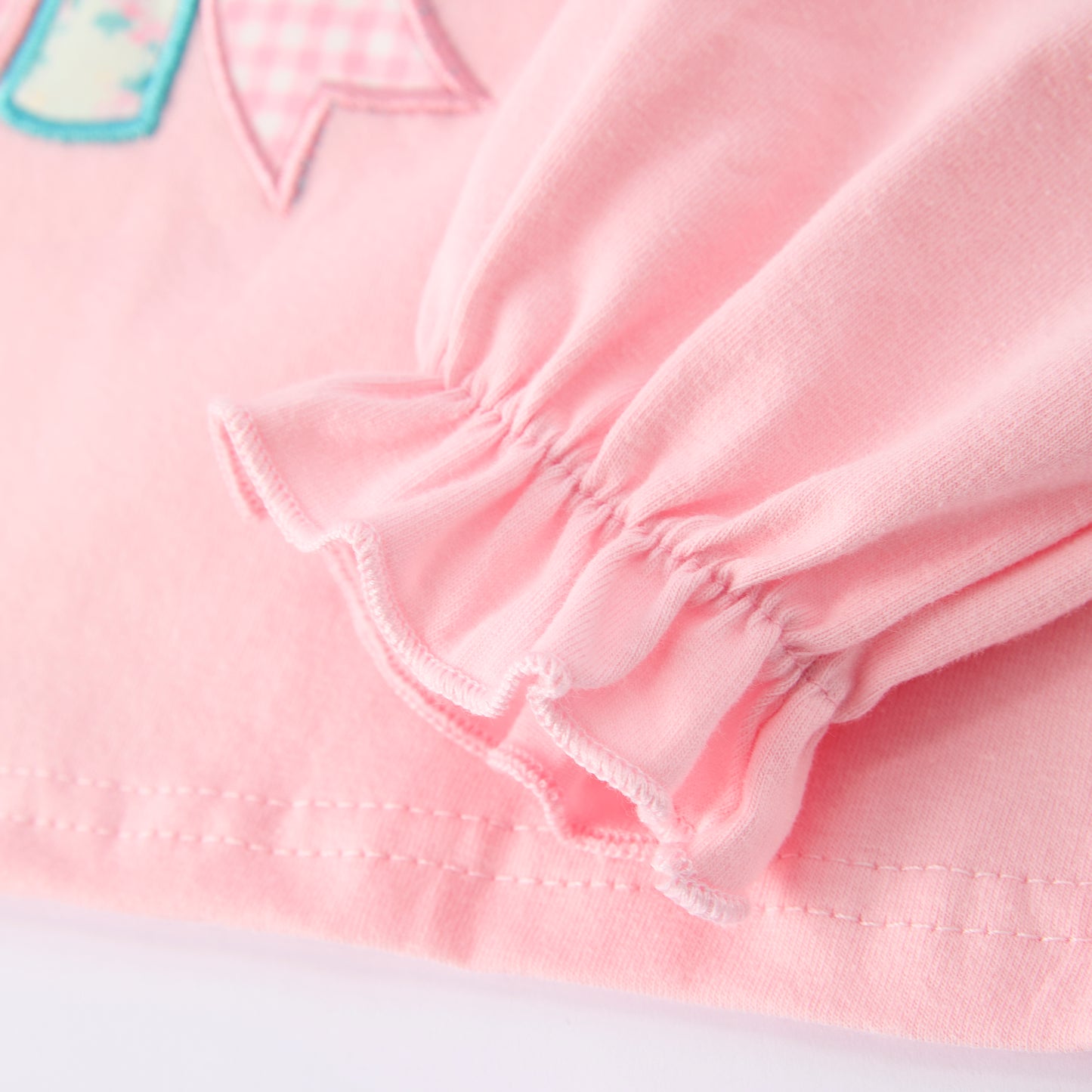 St. Patrick’s Day Sweet Clover Charm Embroidered Pink Pant Set