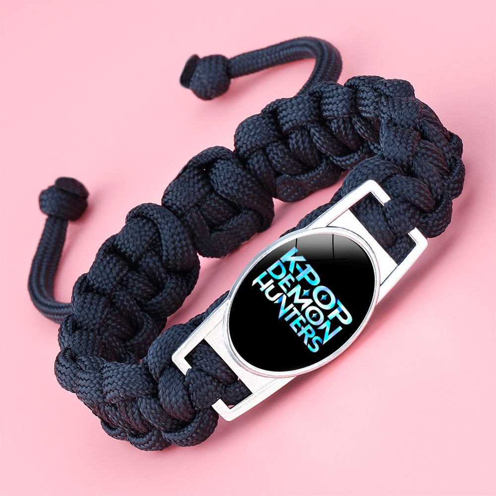 K-pop Demon Hunter Bracelet Woven Adjustable Handwoven Dopamine Style Kids Jewelry