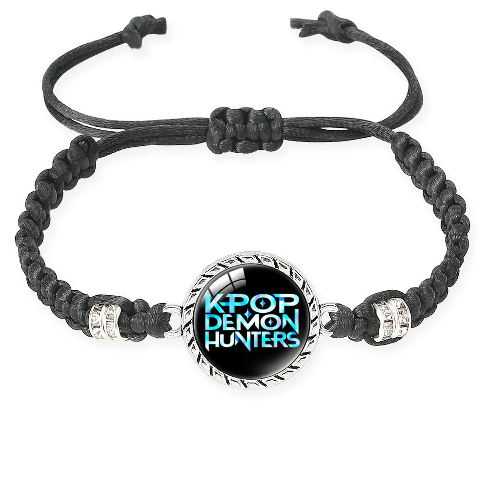 K-POP Demon Hunters Series Bracelet Set Creative Charm Braided Adjustable Bracelets