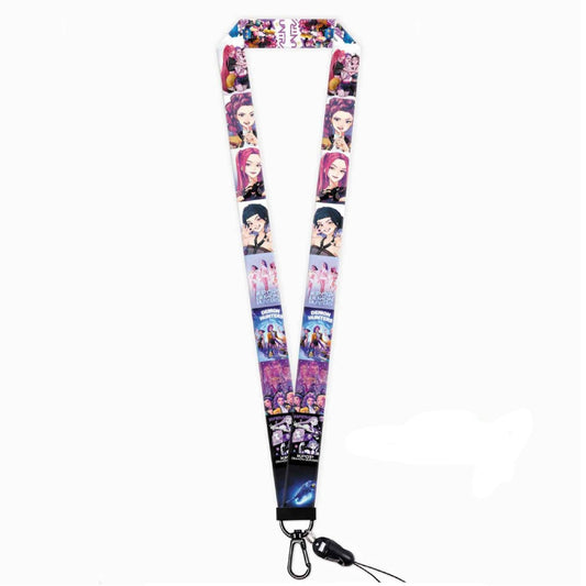 K-Pop Demon Hunters Printed Lanyard Phone Strap ID Card Badge Holder Trendy Merch Accessory