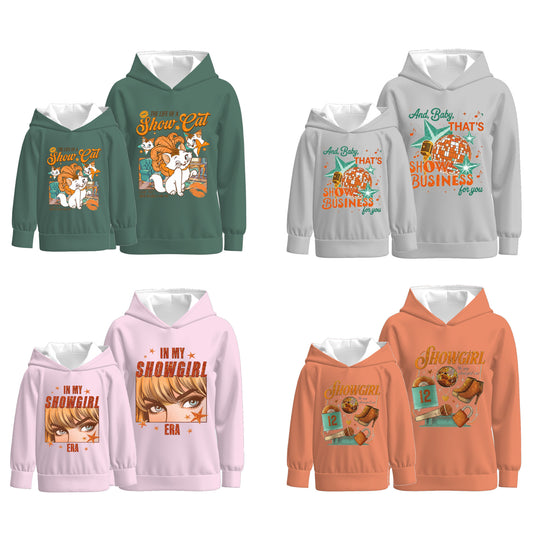 2025 Taylor Swift "SHOW GIRL" Print Mommy And Me Hoodies