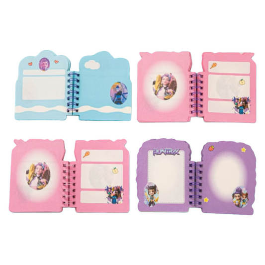 KPOP Demon Hunters Mini Notebooks – 4pcs Cute Pocket Notebook Set for School & Office