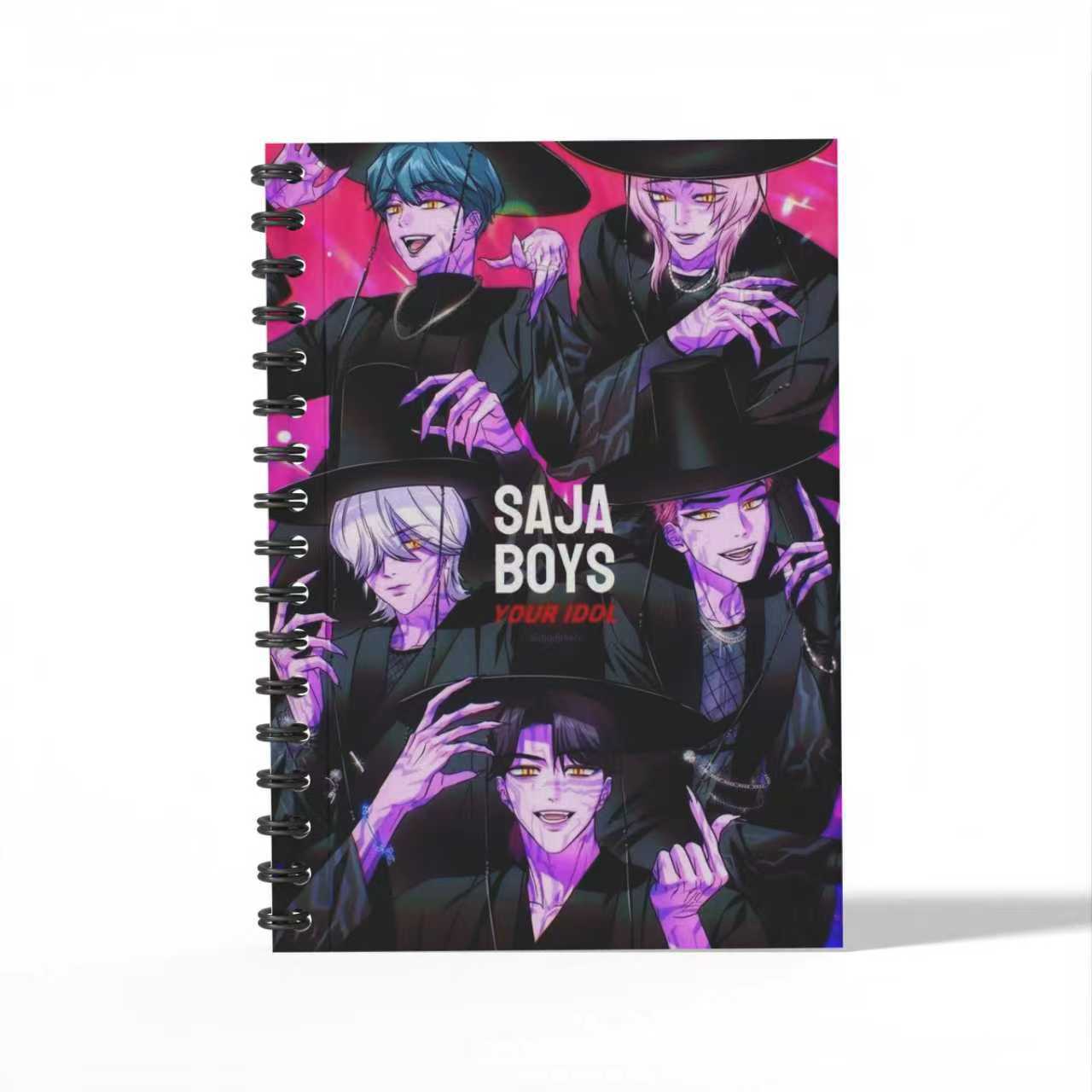 K-Pop Demon Hunters Merchandise A6 Spiral Notebook Student Office Stationery