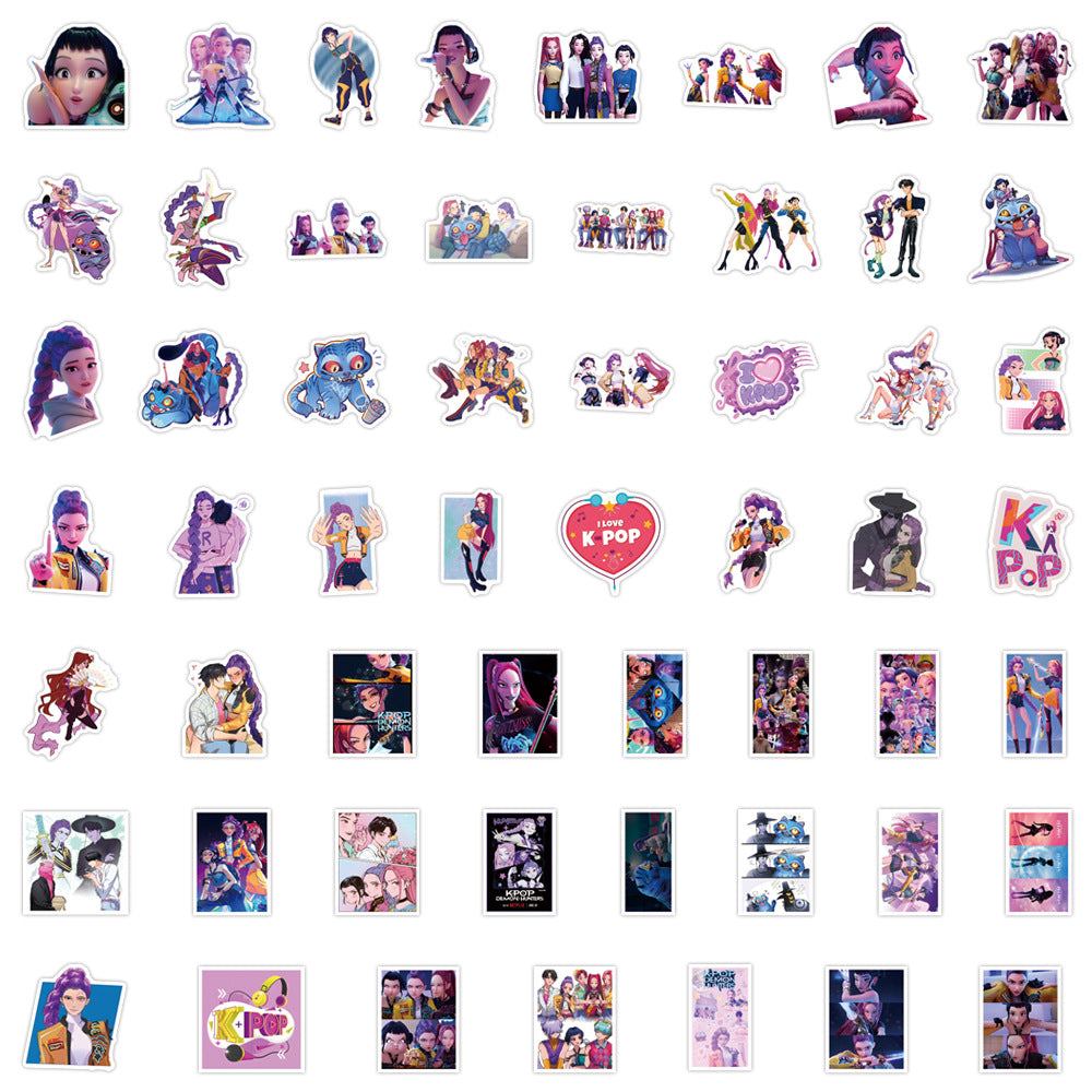 KPOP Demon Hunters Saja Boys Stickers Character Decals DIY Scrapbooking & Craft Supplies