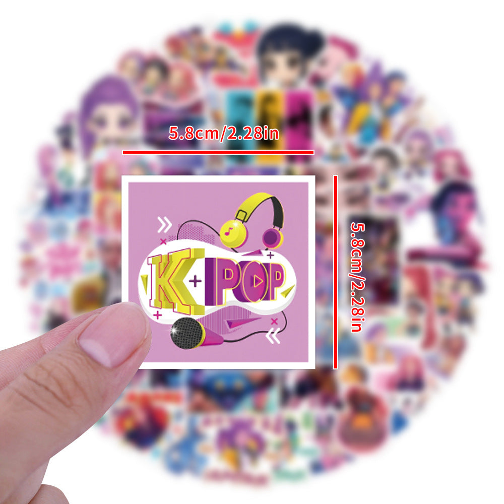 KPOP Demon Hunters Saja Boys Stickers Character Decals DIY Scrapbooking & Craft Supplies