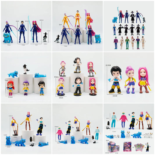 K-Pop Demon Hunters Saga Boy Group Tiger Blind Box Figures – 2–4.5 Inch Mini Collectible Model Ornaments