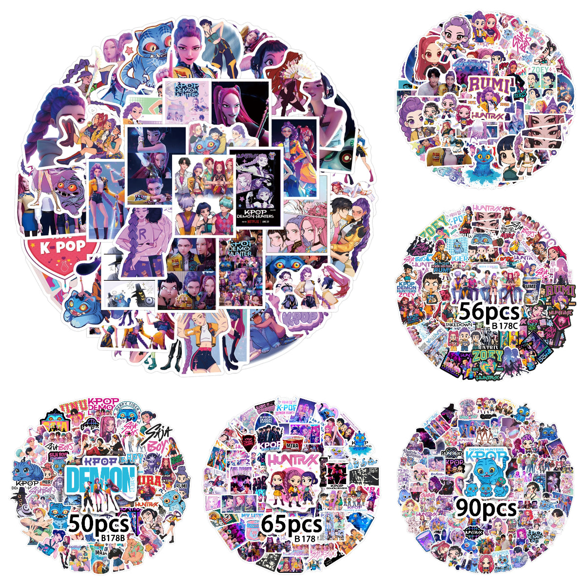 KPOP Demon Hunters Saja Boys Stickers Character Decals DIY Scrapbooking & Craft Supplies