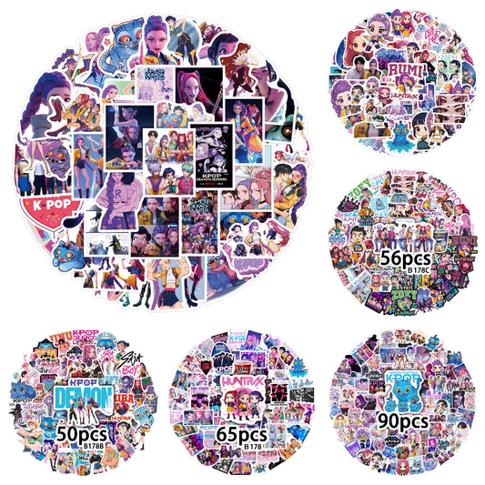 KPOP Demon Hunters Saja Boys Stickers Character Decals DIY Scrapbooking & Craft Supplies