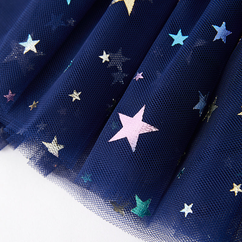 Girls 4th Of July White Blue Red Star Tutu Skirt Set