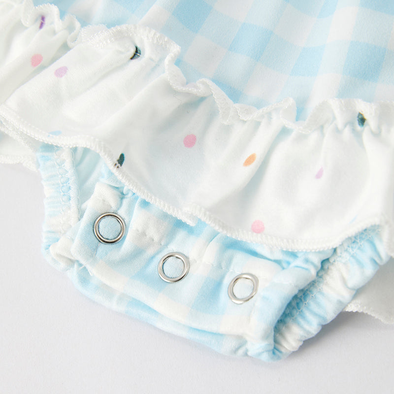 Baby Girls Summer Rainbow Colorful Dot Romper