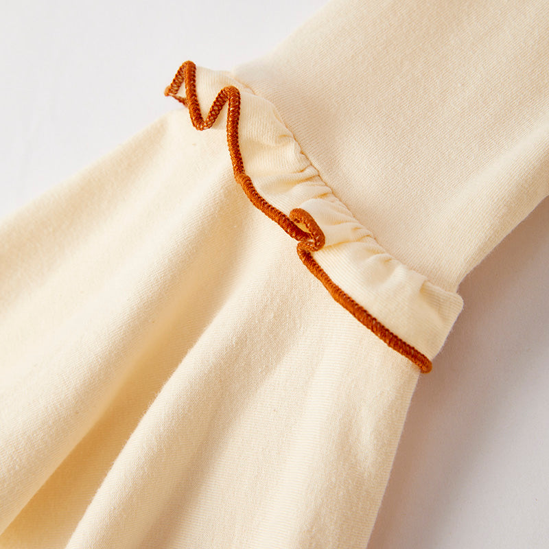 Girls Autumn ALL THE FALL THINGS Brown Flower Pant Set