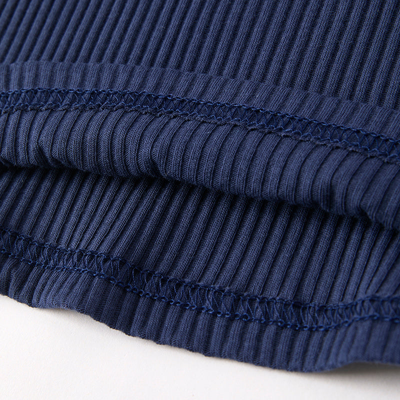 Girls July 4th Navy Ruffled Top Star Stripes Short Set