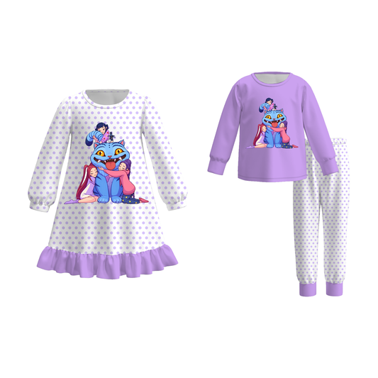 2025 Fall Winter Kpop Demon Hunter Pajamas Dress Set