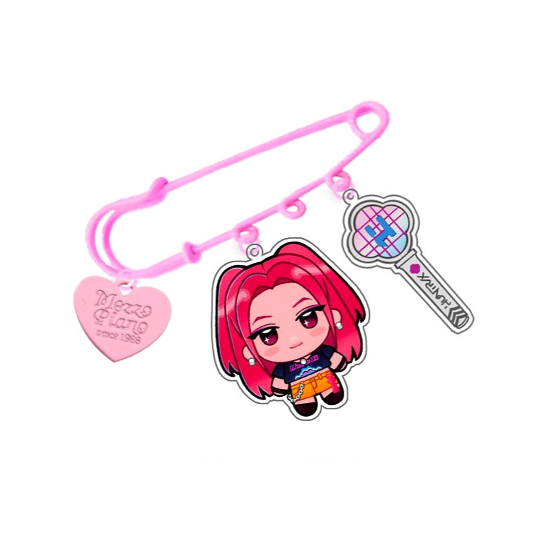HUNTRIX Demon Hunters K-Pop Cartoon Acrylic Keychain Brooch Pin Cute Anime Merchandise Accessory