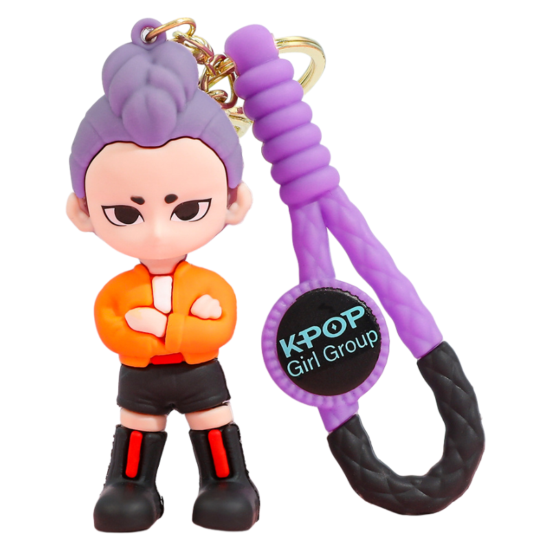 K-Pop Demon Hunters PVC Silicone Keychain Backpack Charm Trendy Merchandise