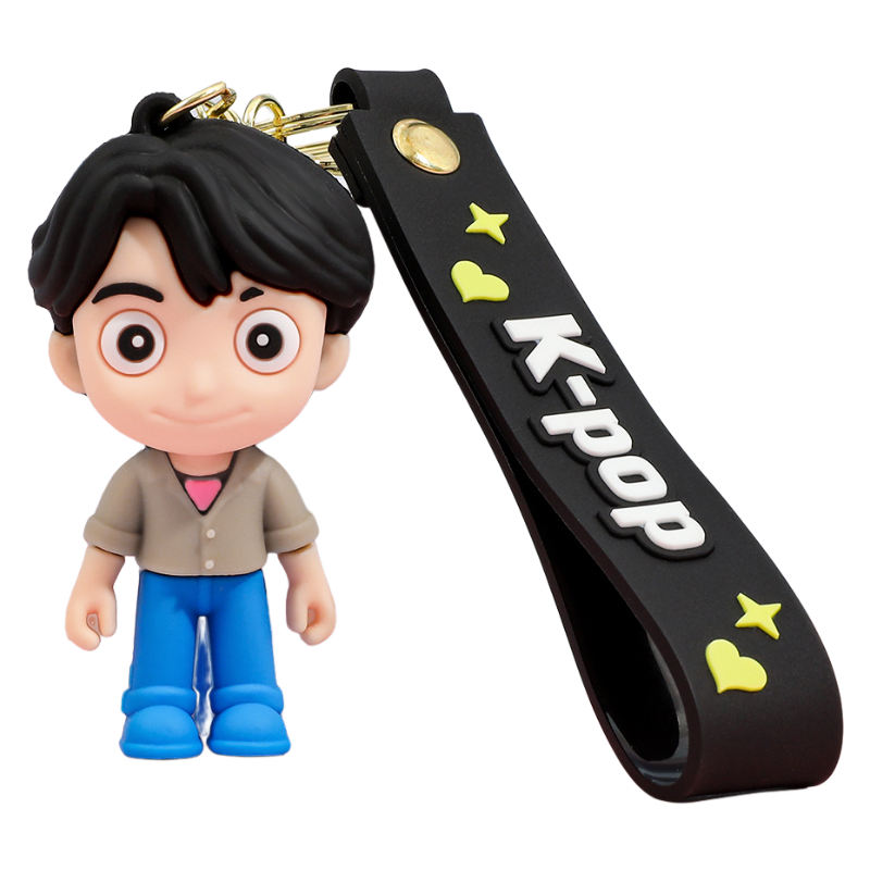 K-Pop Demon Hunters PVC Silicone Keychain Backpack Charm Trendy Merchandise Gifts